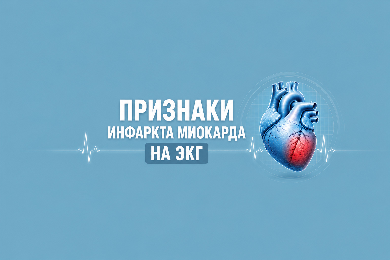 Признаки инфаркта миокарда на ЭКГ